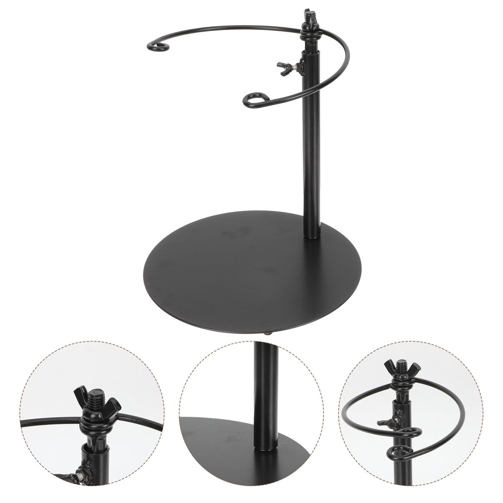 Alipis Supporto Regolabile per Bouquet Base Stabile in Ferro Nero