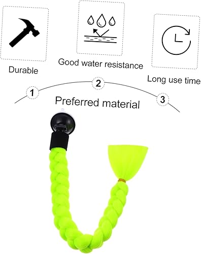 Miniatura 7 de Accesorios de trenza para casco de Motocicleta, accesorios de rastas para mujer, pelucas de casco de cristal, coletas, decoración de casco fresco,