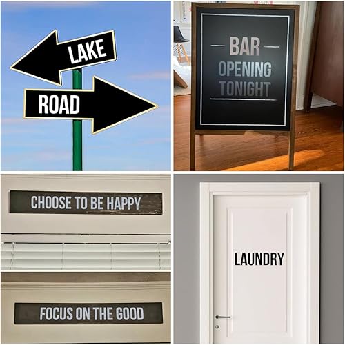 Miniatura 3 de Plantillas de letras del alfabeto de 8 pulgadas para pintar, paquete de 42 plantillas de letras y números con letreros para pintar sobre madera,