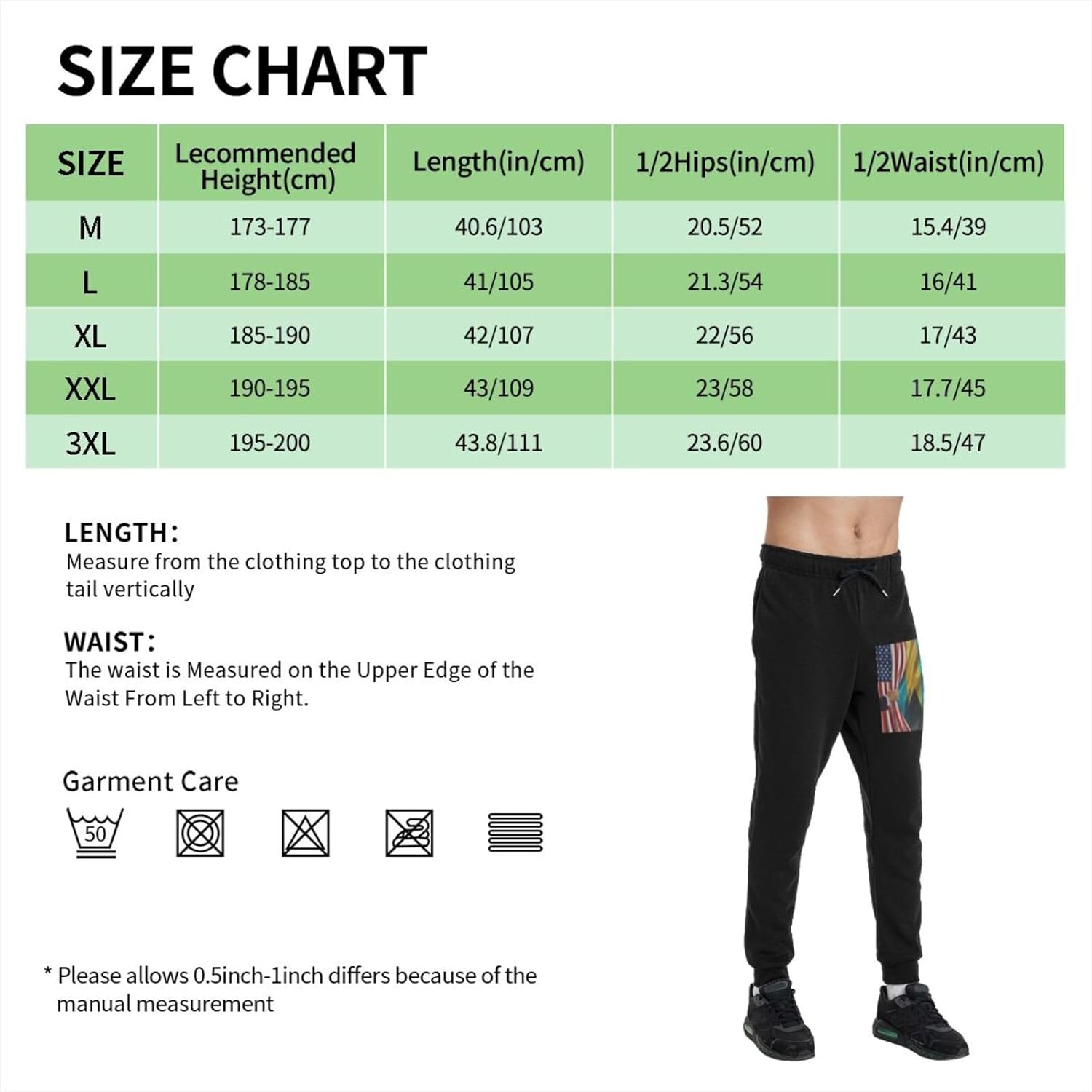 American Flag and Bahamas Flag Men's Long Pants Lightweight Quick Dry Gym Sports Pants