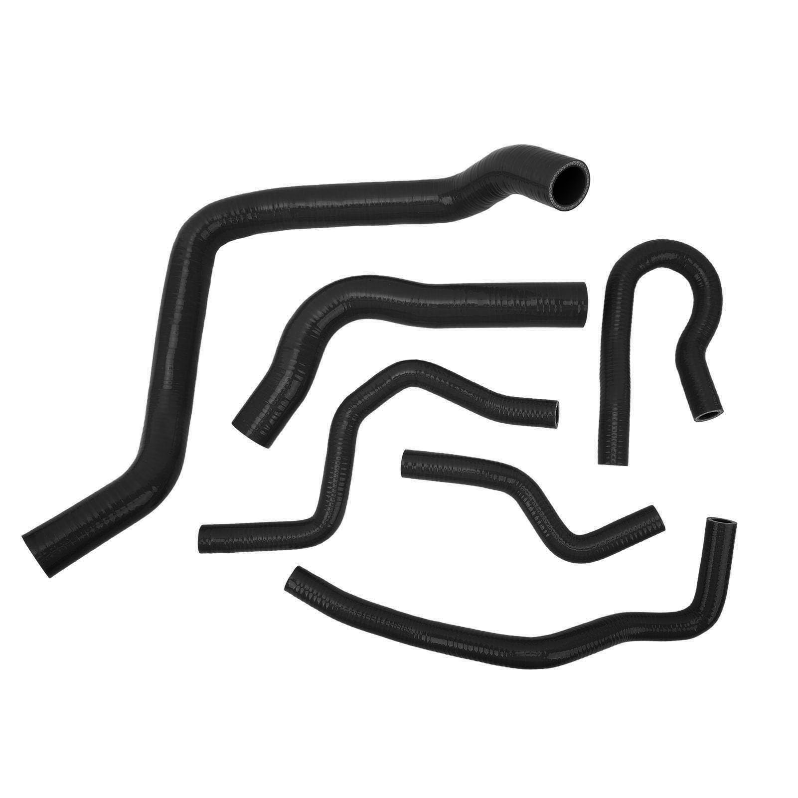 Generic Zestaw Węży Płynu Chłodzącego Chłodnicy do Type R EK EG B16A B18C B20B, Trwały Zestaw Silikonowy Zapewniający Efektywny Transfer Płynu Chłodzącego, 6 szt. (BLACK)
