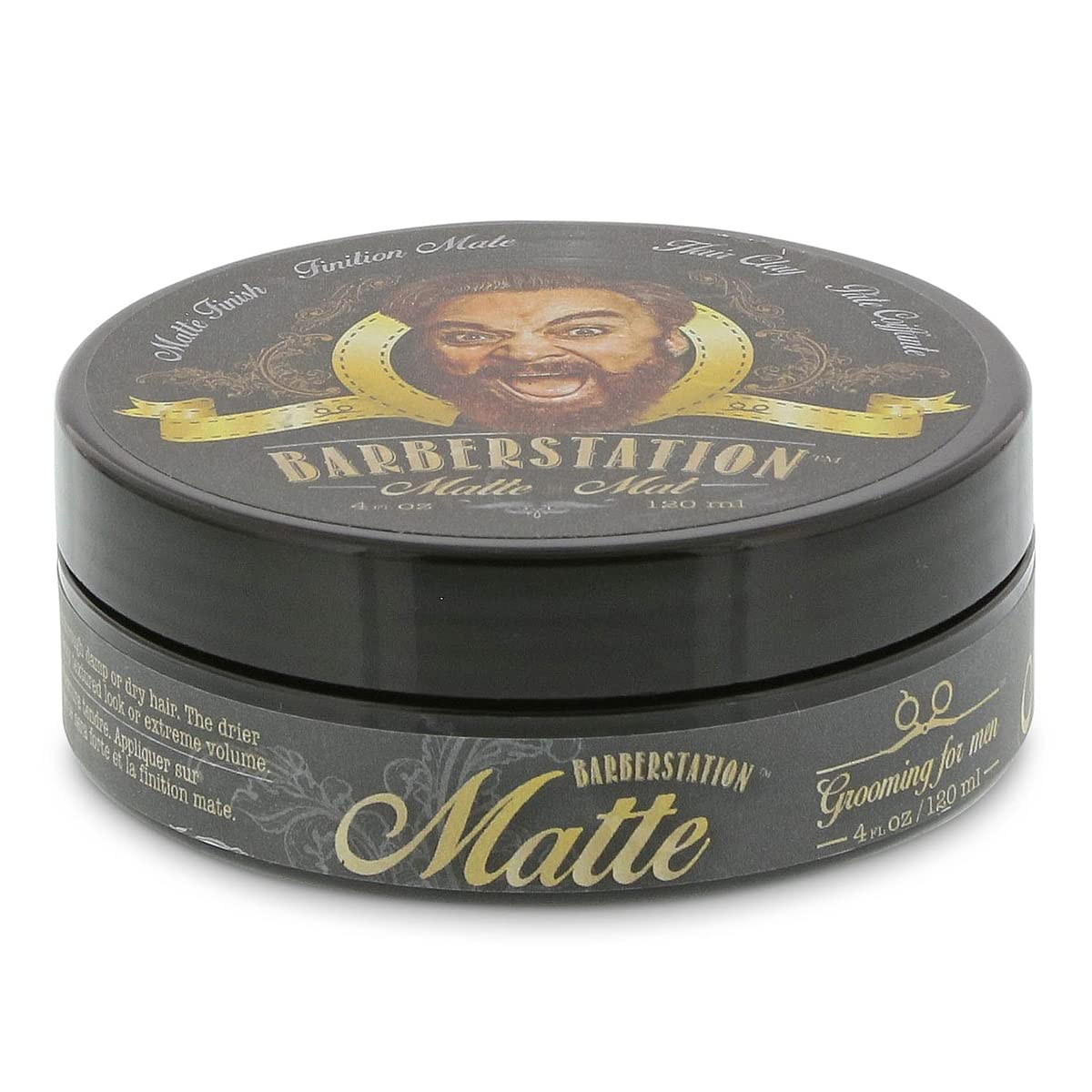 Mr. Dutchman Pommade mate modder - Pommade pour cheveux pour homme - Mat - Fermeté moyenne - Parfum épicé masculin - 100 ml