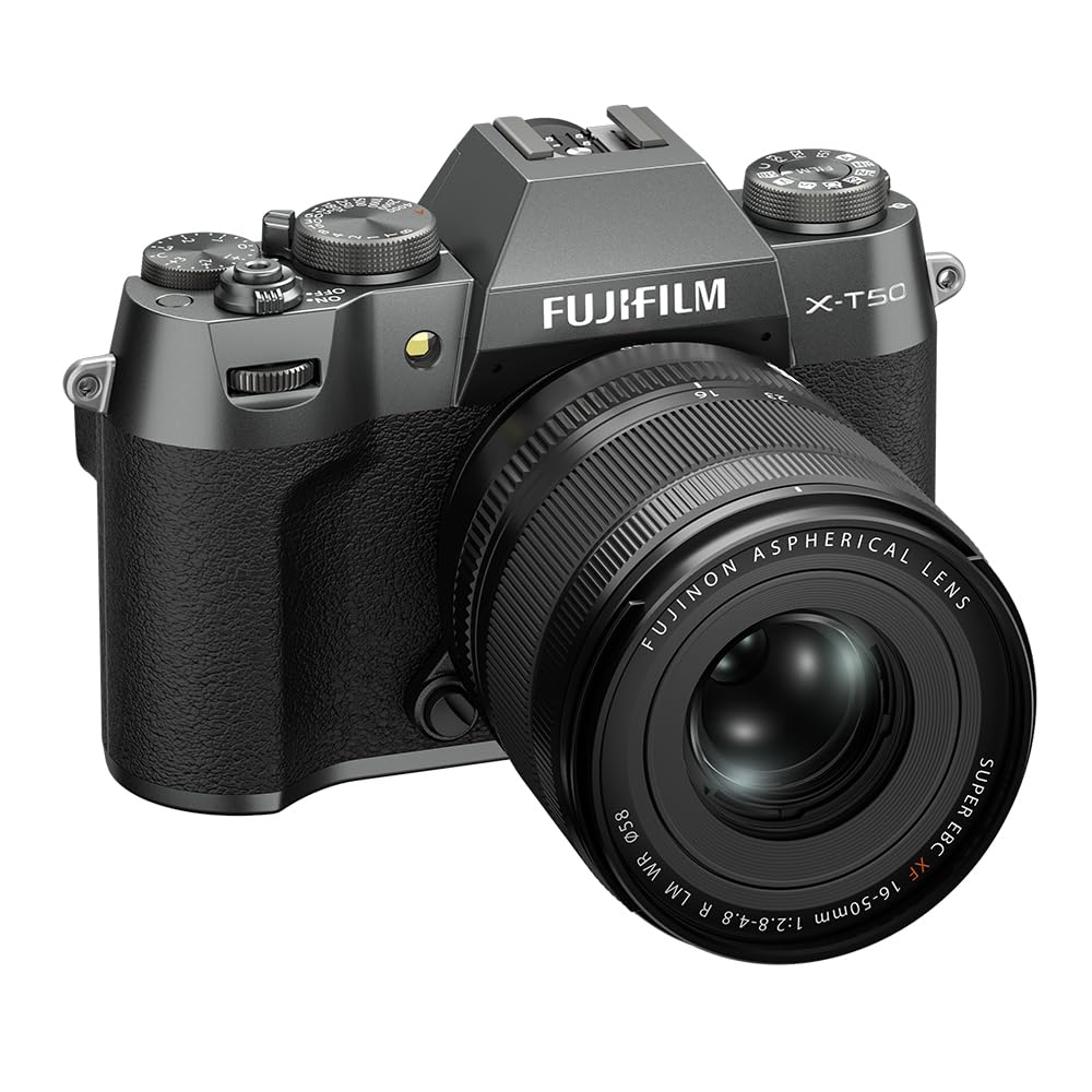Fujifilm X-T50 40 MP APS-C X-Trans Sensor|Retro Style mirrorless Camera|4k/6.2k vlogging|High Speed Recording FHD 240fps|Advance AF with 16-50mm Optical Zoom Lens f/2.8-4.8 - Charcoal-picture-12