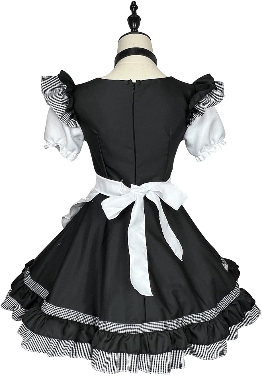 ZNZXYCOS Adult Anime Japanese Maid Attire Black Maid Dress Women's Sexy Uniform Halloween Costume