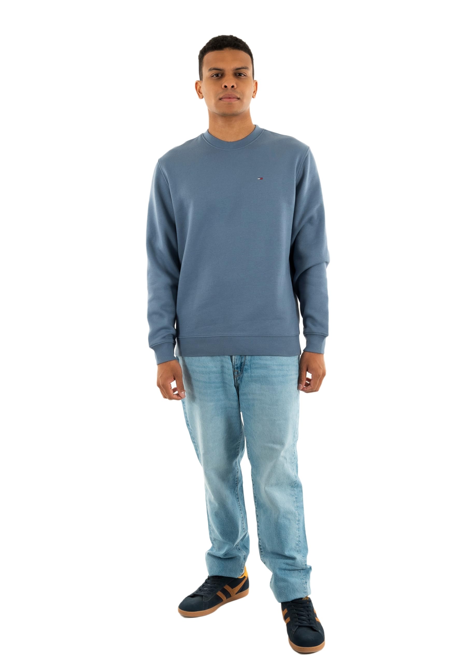 Tommy Jeans Sudadera Hombre Regular Fit Flag Fleece con Cuello Redondo — view 13
