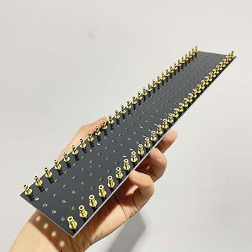 1PC 60 Posts Tag Strip Turret Lug Board Black Green Red Round Gold Plated For Hifi Vintage Audio Guitar AMP DIY 300 * 60 * 2mm 180hole Black Board