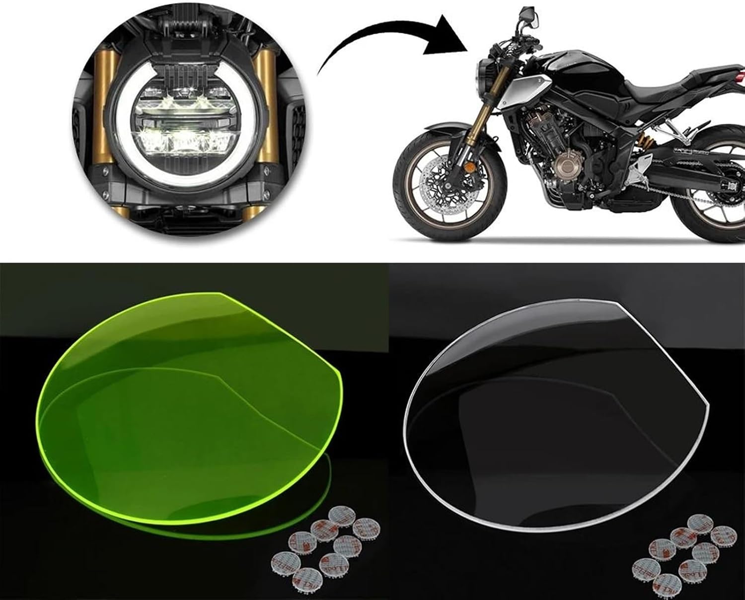 Puig Semi-Fairing Windscreen Honda CB1000R / CB650R - RevZilla