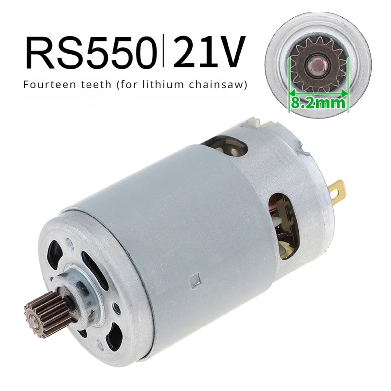 21V RS550 rozrusznik elektroniczny szczotkowany rozrusznik elektroniczny 14 zębów nadaje się do 4/6 cala akumulatorowa piła łańcuchowa akcesoria do elektronarzędzi