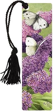 Marjolein Bastin Butterflies 2" x 7" Double-Sided Tassel Bookmark