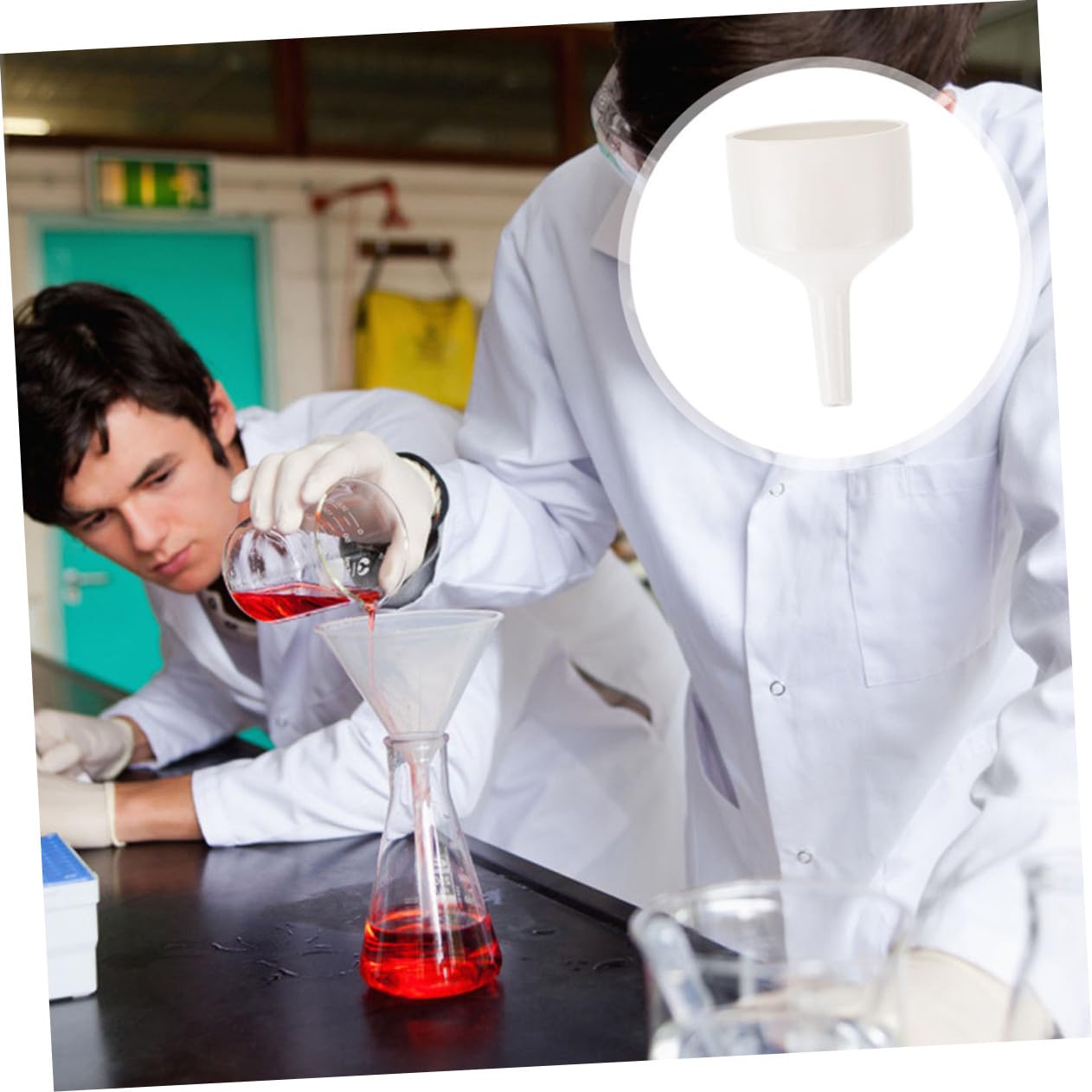 MAGICLULU Embudo Buchner y Pulido para Laboratorio de Cerámica Blanco Ecológico y Filtración Precisa Adecuado para Experimentos Científicos
