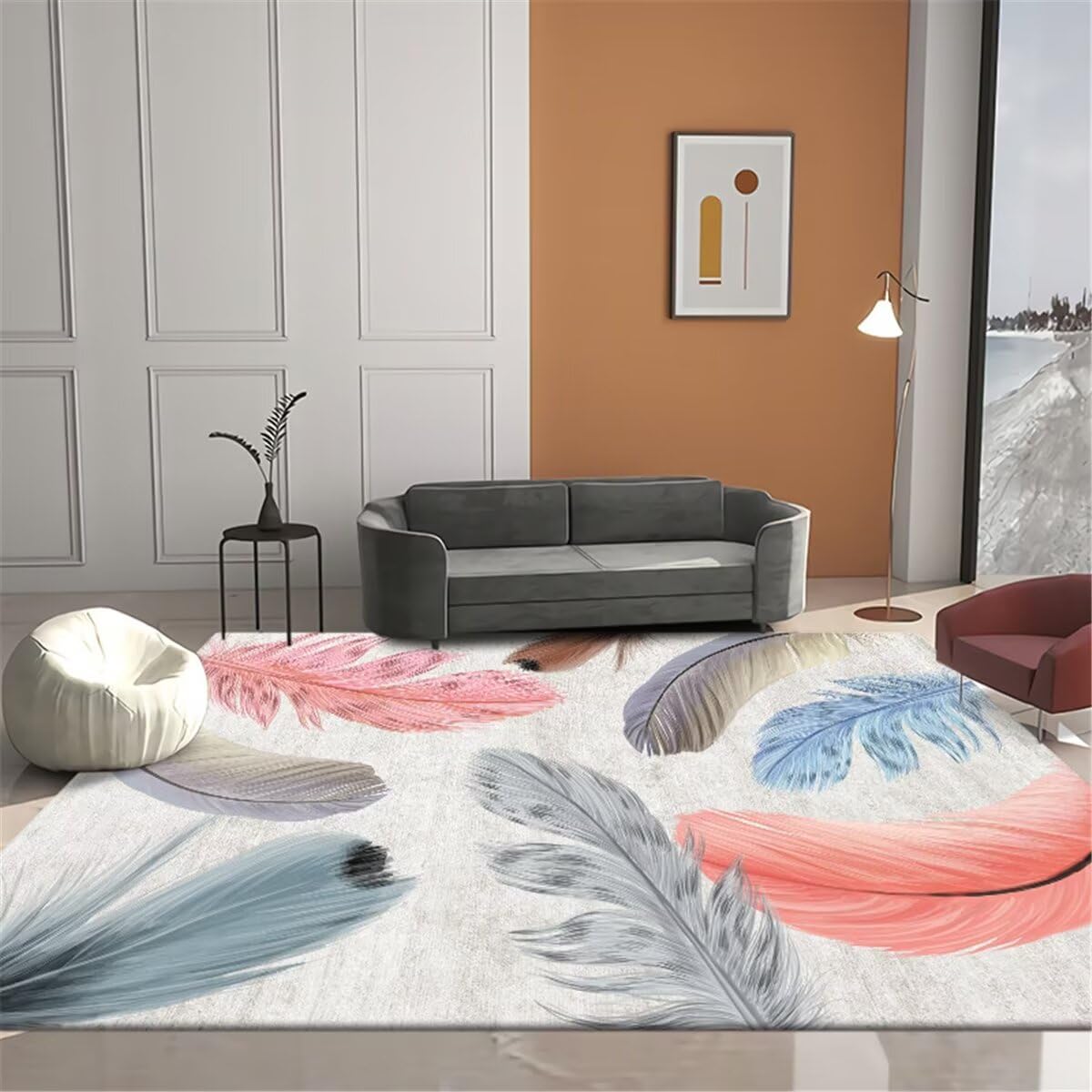 Tapis de chambre lavable 80x150cm pour éliminer les taches tenaces