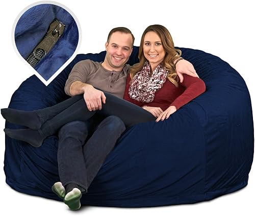 Miniatura 4 de ULTIMATE SACK 6000 (6 pies) Funda para silla puff en varios colores solo funda (6000, piel marfil)