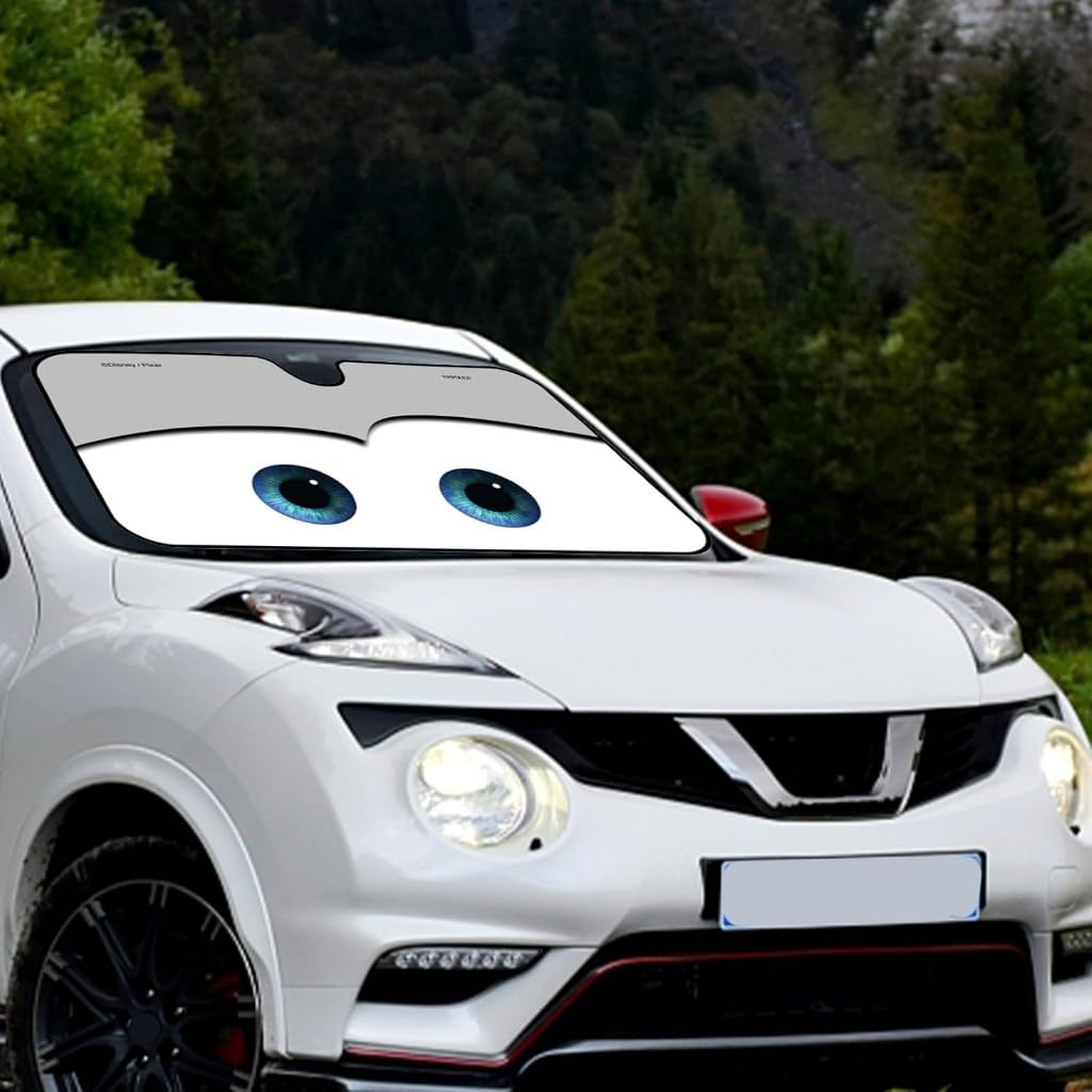 Parasole Cars Occhi, Parasole Per Auto Interno Pieghevole, Per Auto Coprisole Auto Contro I Raggi UV(A)