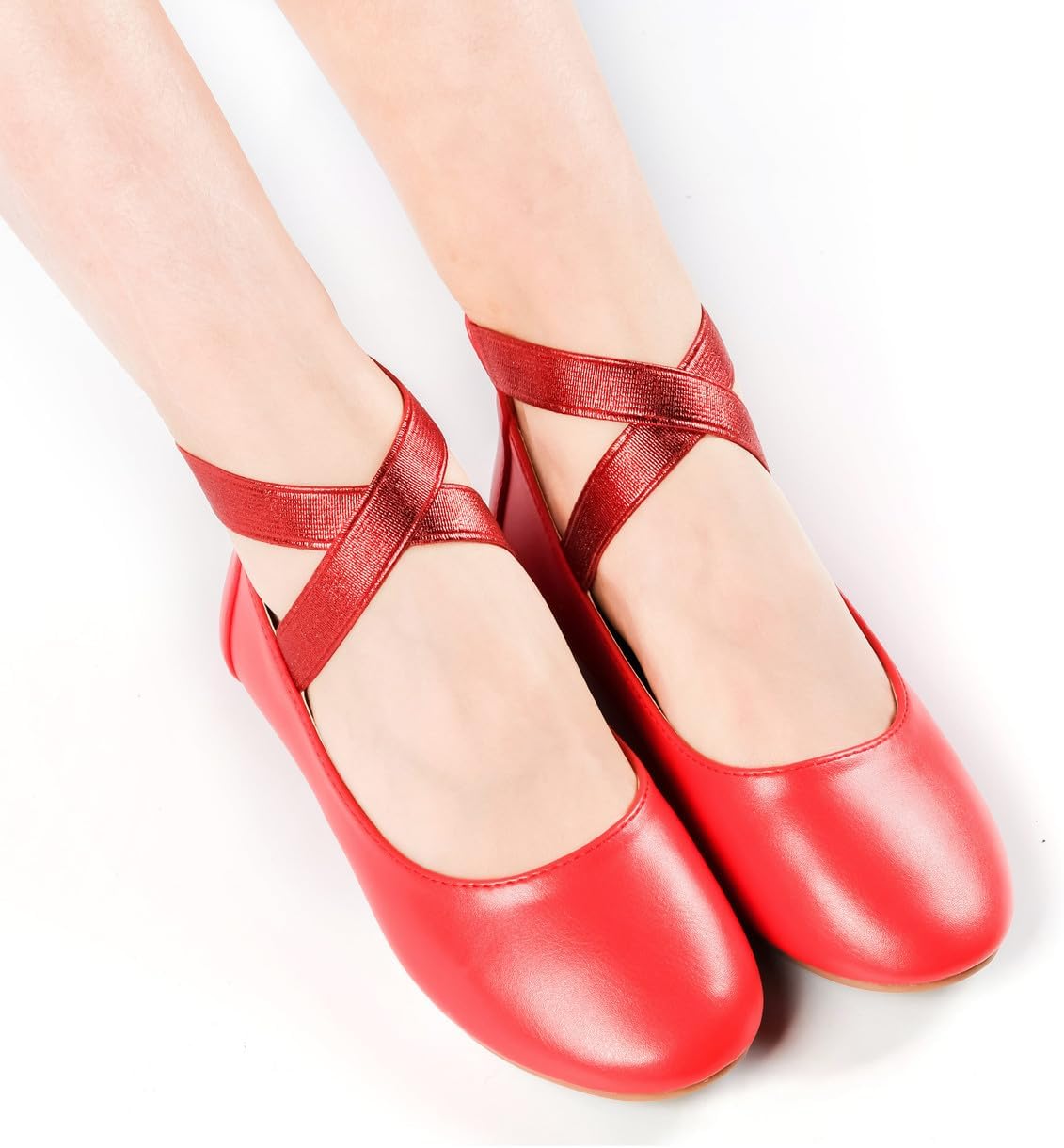 Nova Utopia Toddler Little Girls Dress Ballet Mary Jane Bow Flat Shoes