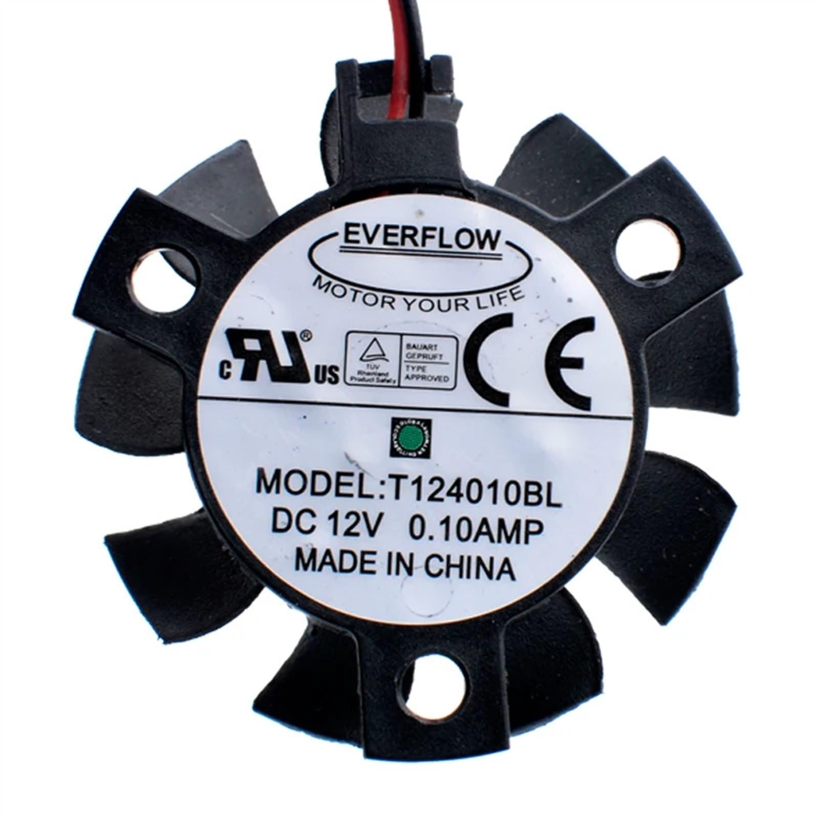 FCARUMIQP T124010BL Diameter 37mm Hole Pitch 26mm 12V 0.10A Dual Ball Router Heat Sink Cooling Fan