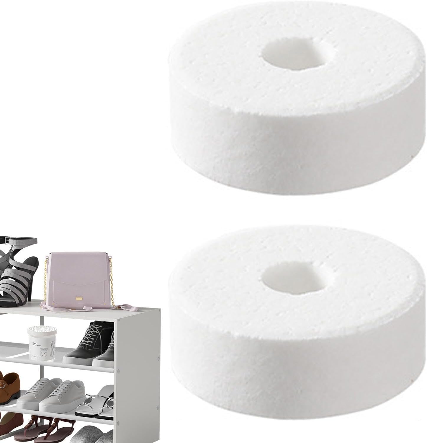 Dehumidifier For Closet – Refillable Moisture Absorber ABS 10.5x12.3x14cm | Closet Dehumidifier Box With Desiccant Refill | Anti Moisture Damp Absorber For Bedroom Bathroom Kitchen Car Basement Home