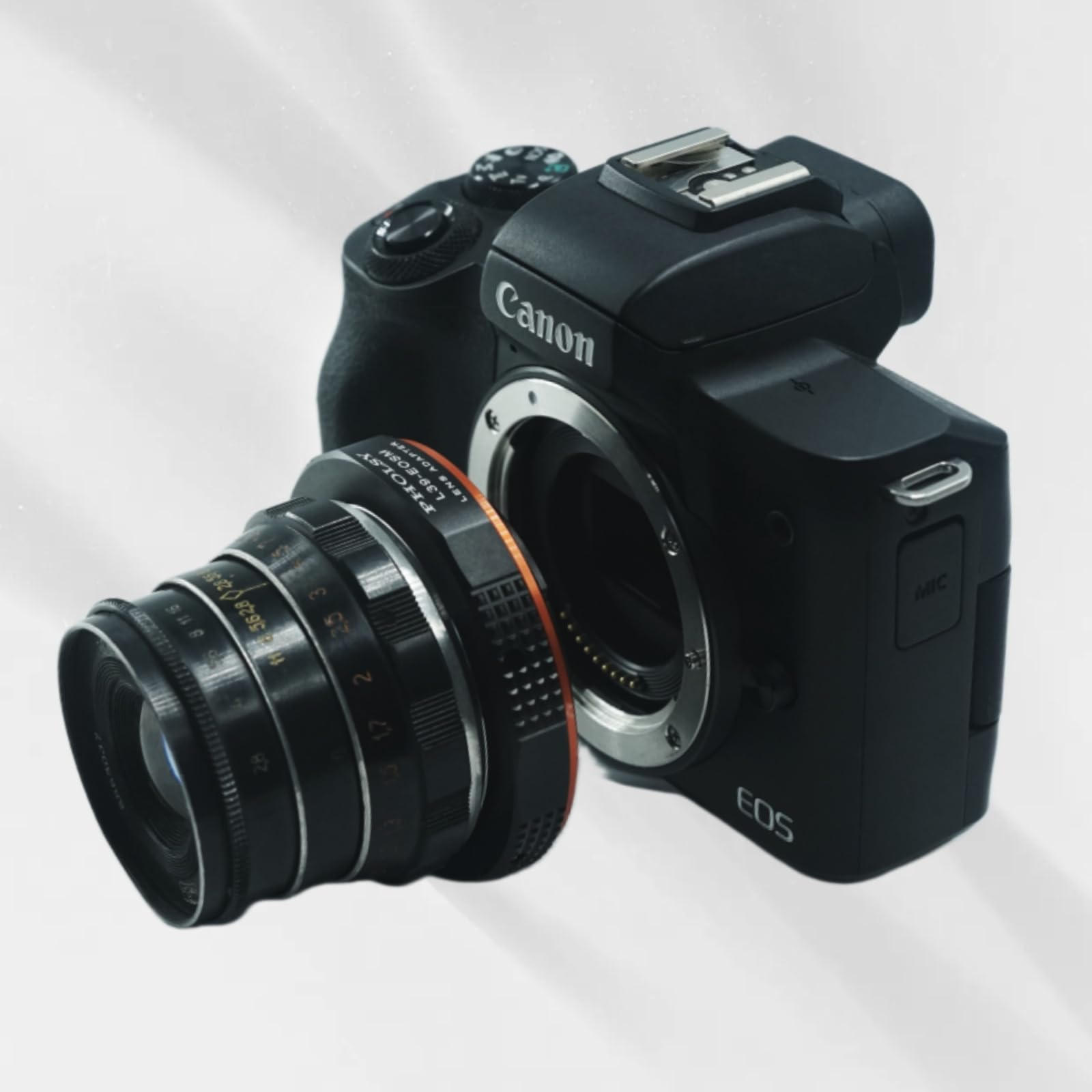 K Mount To Canon Fotodiox M39/L39 To Canon EF Lens Adapter For