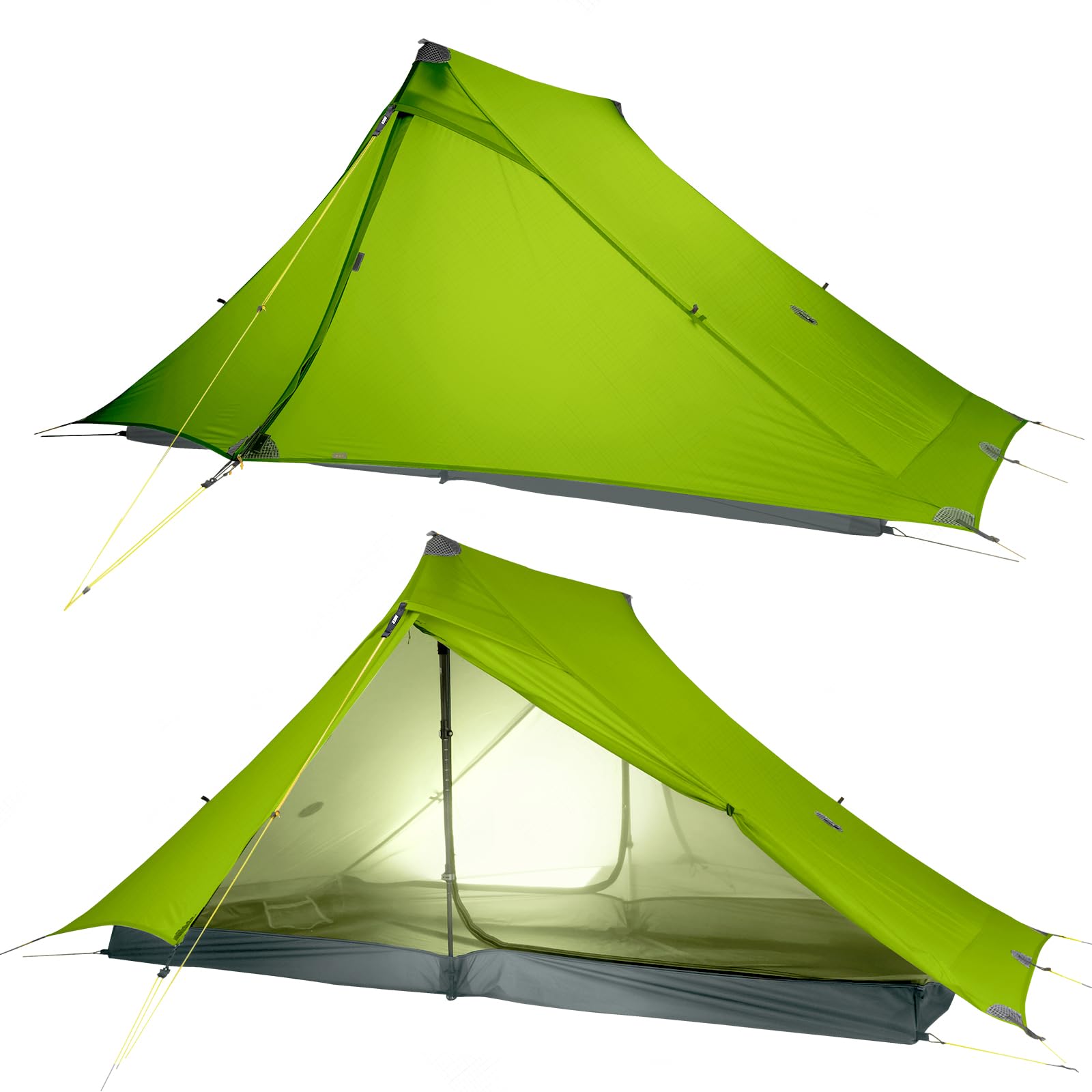 LANSHAN Ultralight Waterproof 1-2 Person Backpacking Tent
