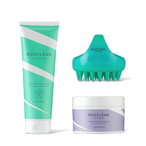 Champú exfoliante para el cuero cabelludo, elimina las células muertas de la piel + tratamiento intensivo de humedad, reduce los enredos y el