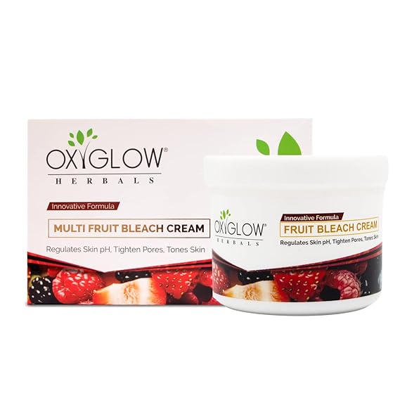 Oxyglow Herbal Instant Glow Multi-Fruit Bleach Cream 300g for all types of skin, for men | for women