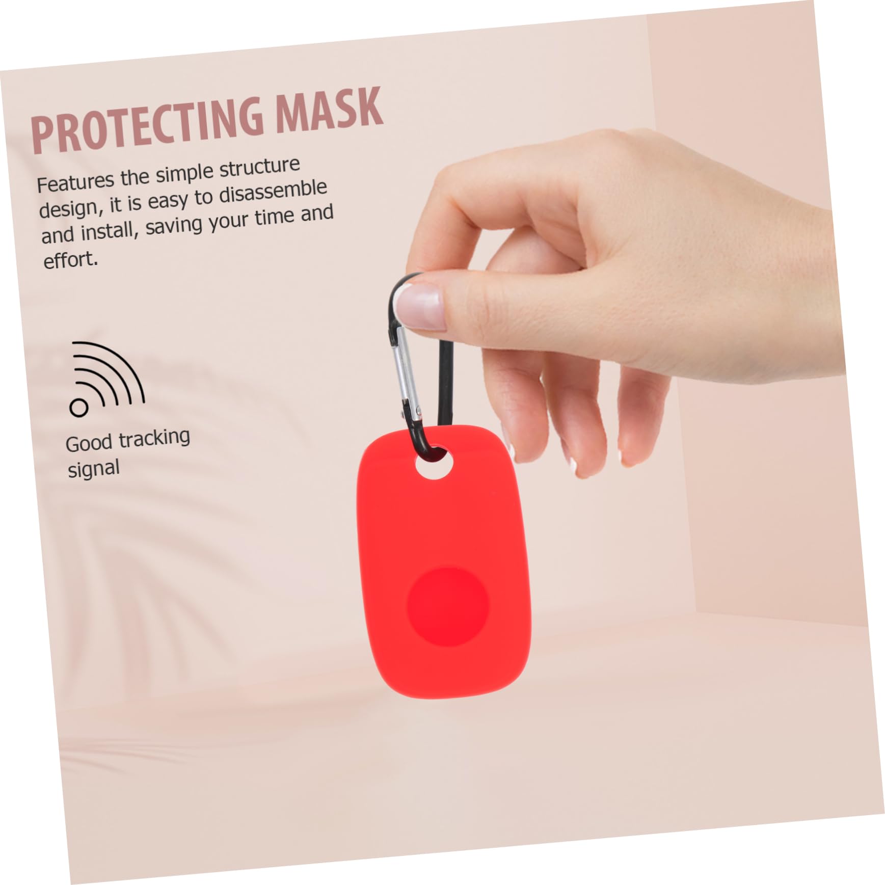 Angoily 5 Set Di Cover Compatibili Portachiavi Etichette Traccianti Antiurto Custodia Protettiva Duratura 2 Pezzi * 5