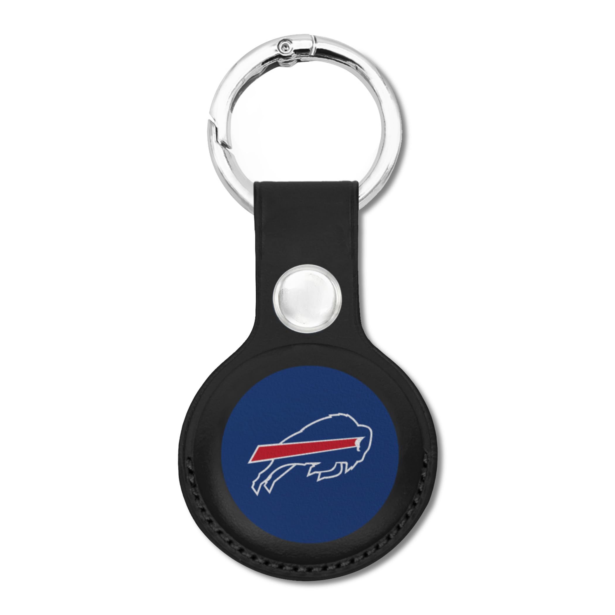 NFL Buffalo Bills Keychain Apple AIR TAG Holder for Dogs & Cats, Case for Apple Airtag Tracker, GPS Dog Tracking Device Pendant Holder-image-0