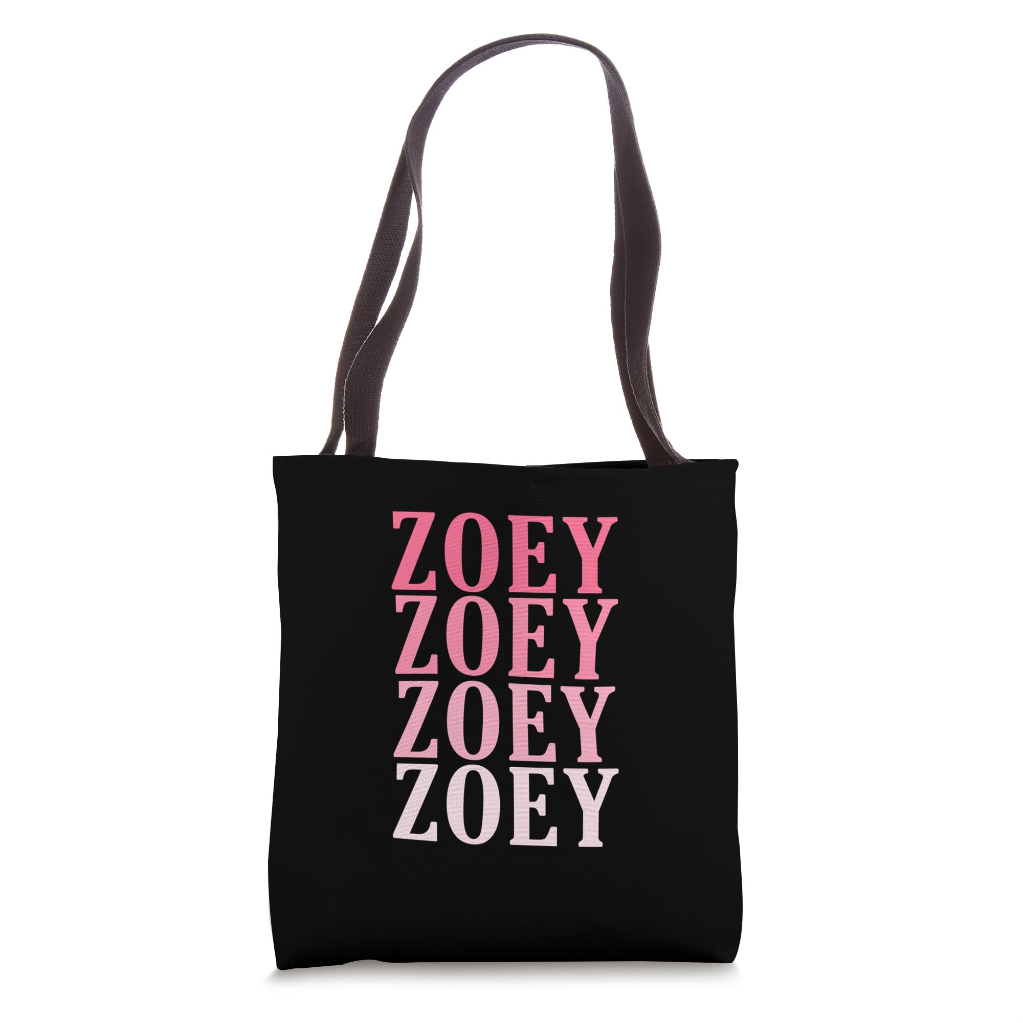 Retro Custom First Name Zoey Tote Bag