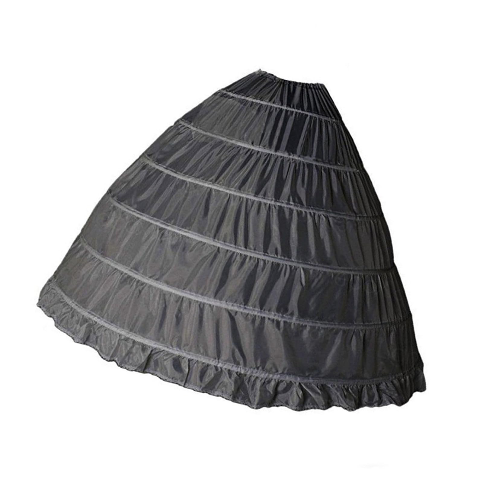Jupon de Mariage Pliable avec 6 cerceaux, sous-Jupe Bouffante structurée pour Robes de Bal, Robes de soirée, Accessoires de Robe Formelle, Robe de mariée Crinoline, Accessoires de Robe Formelle