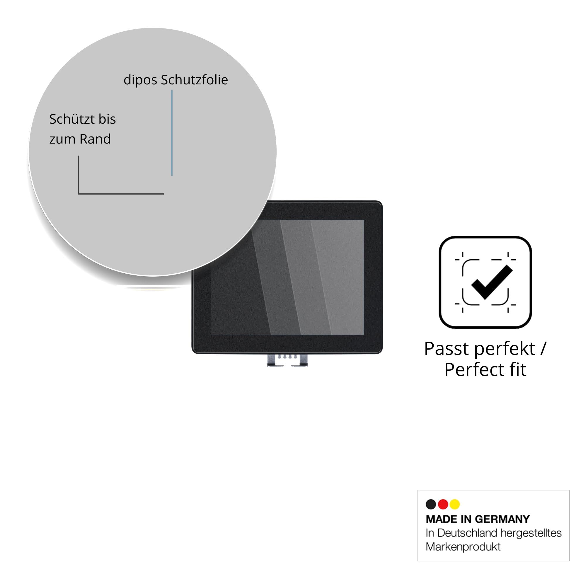 dipos Protector de Pantalla Antiespía para Iiyama ProLite TF1215MC-B1 | Película protectora mate, filtro de privacidad 4 vías, ajuste perfecto, antiarañazos, sin burbujas, autoadhesivo