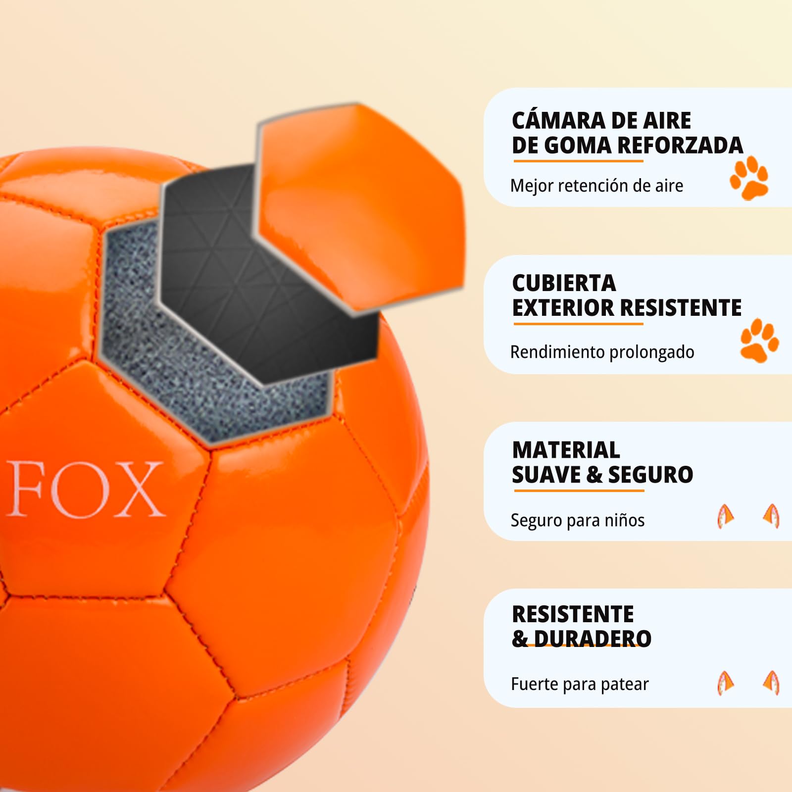 INPODAK Balon Futbol niños,Talla 2 Balon Futbol para niños de 1 a 6 años,Balón con Bomba Manual,Balones pequeños para Juegos en Interior,Exterior y jardín,Regalos Futbol niño