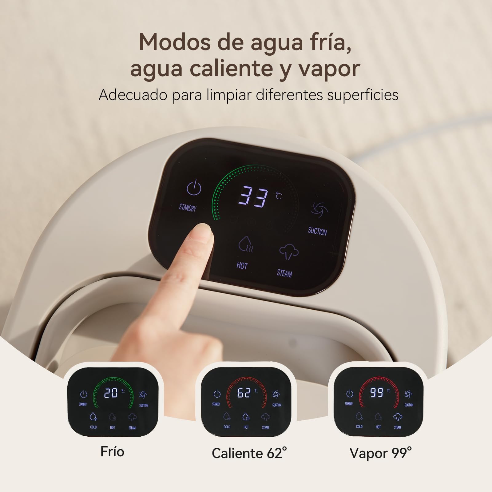 Bear SC3 Aspiradora de Agua Tapiceria Limpiador 1700W, Limpia Aspirador Tapicerias con Agua Sofa Maquina Limpiar para Moquetas Alfombras Colchones,Sofá Auto Coches