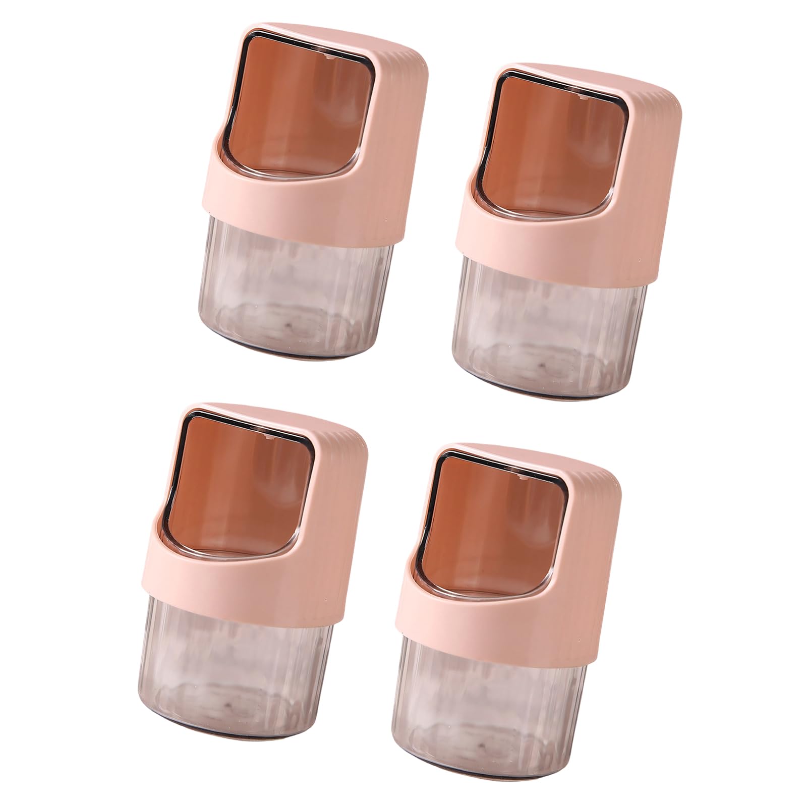 Hsioluted Stylish Transparency Cotton Swab Box Vanity Organiser for Floss Picks Space Saving Qtip Holder Dispenser Simple Home Storage