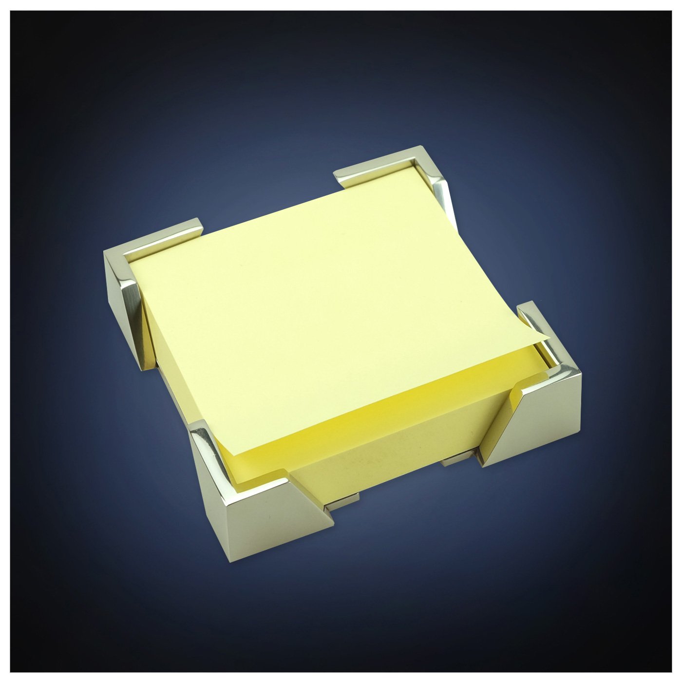 ArtsOnDeskModern Art Note Holder/Dispenser Mr109 Stainless Steel Mirror Polish Luxury Desktop Office Supply Desk Accessory Organizer Sticky Self-stick Note Dispenser Holiday Christmas Gift