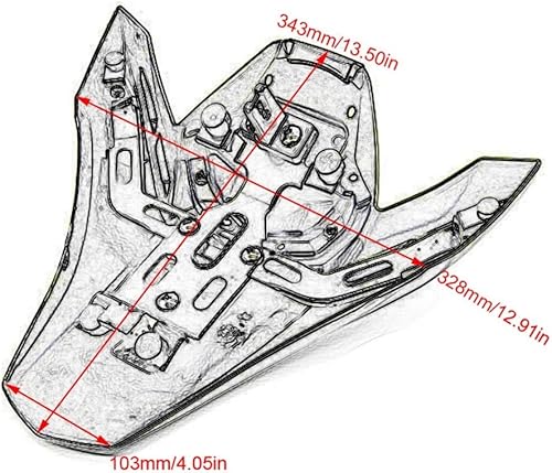 Miniatura 6 de motorcycle rear seat fairing Motorcycle Accessories Rear Seat Cowl Passenger Cover Pillion Tail Fairing Cowl Back Cover For KAWASAKI Z900 2017-2022