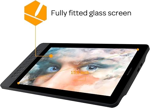 GAOMON PD1561 Pen Display & AP50 Passive Pen -15.6'' 8192 Tilt-Support HD Graphics Drawing Monitor Tablet for Digital Drawing/Animation/Online Teaching and Meeting