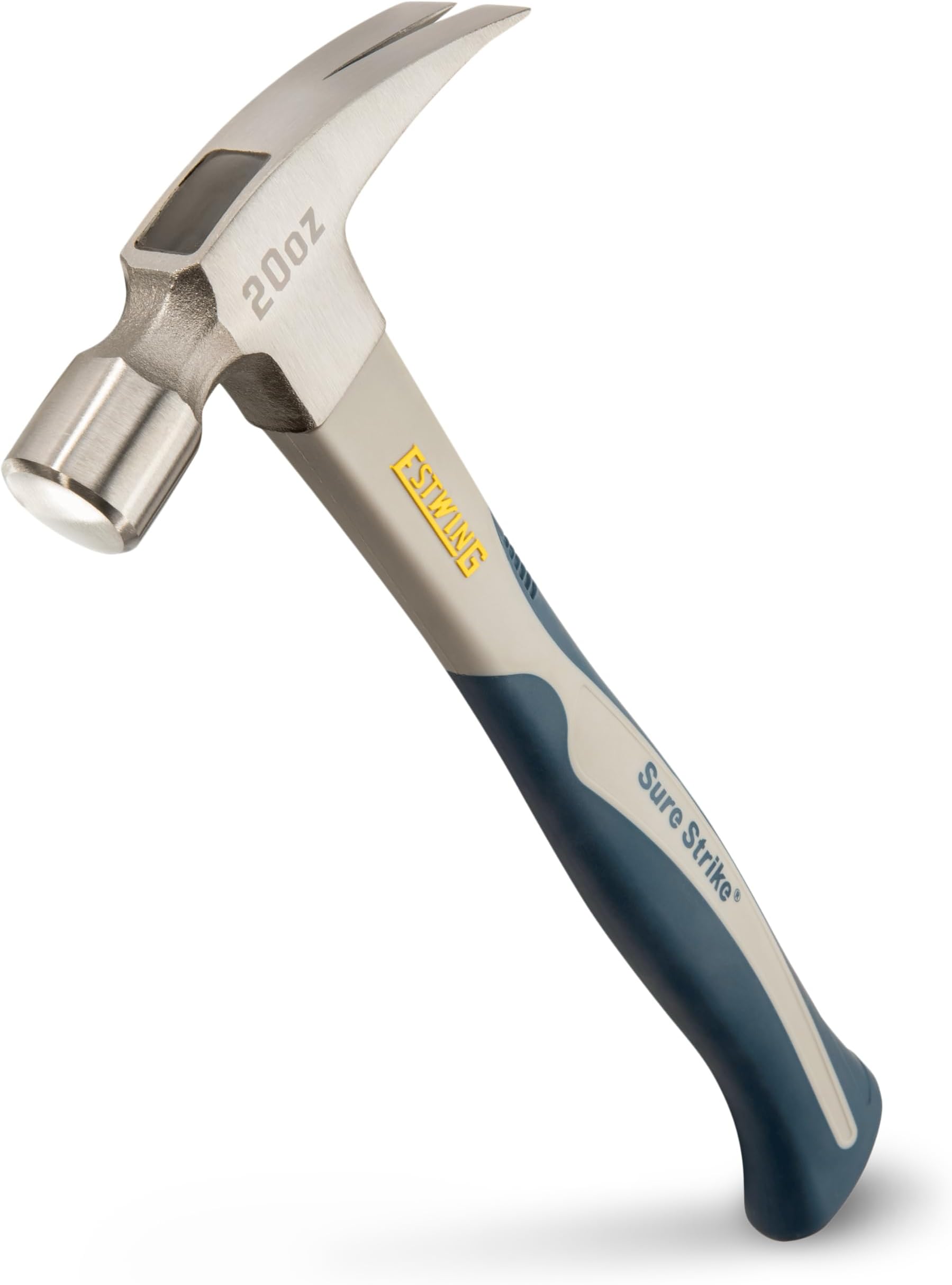 Sure Strike Hammer - 20 oz Rip Claw Hammer with Smooth Face & Carbon Fiber Handle - SSCF20S