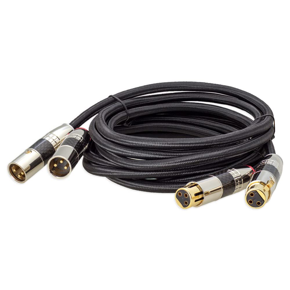 XLR 3 Pin Kabel/XLR Stecker auf XLR Buchse Audio Hifi Boxen Lautsprecher Mikrofonkabel DMX OFC-Kupfer (3)