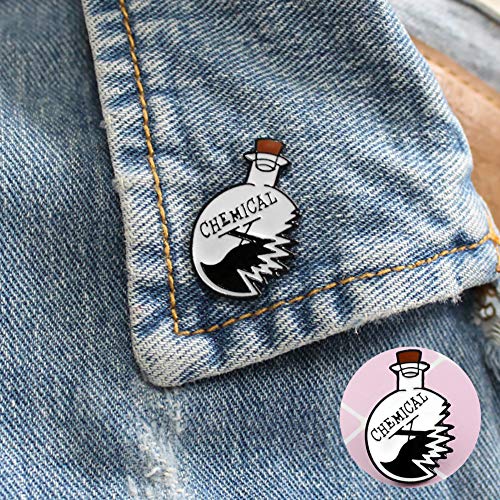 ExhilaraZ Brooches Creative Unisex Laboratory Experiment Chemical Bottle Enamel Jewelry Brooch Pin