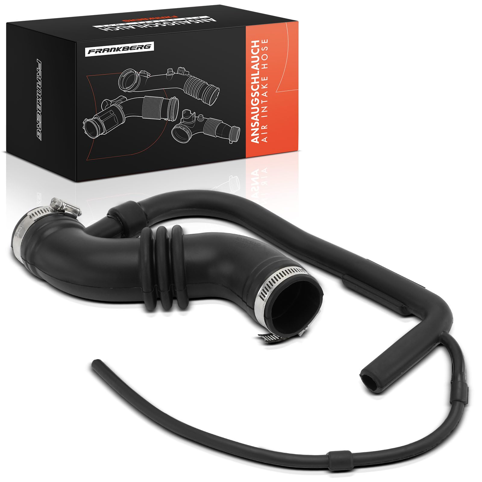 Frankberg Tubo di Aspirazione Aria per Auto Benzina Compatibile con Cinquecento 170 0.7L-1.1L 1991-1999 Seicento/600 187 0.9L 1.1L 1997-2010 Replace# 7724730