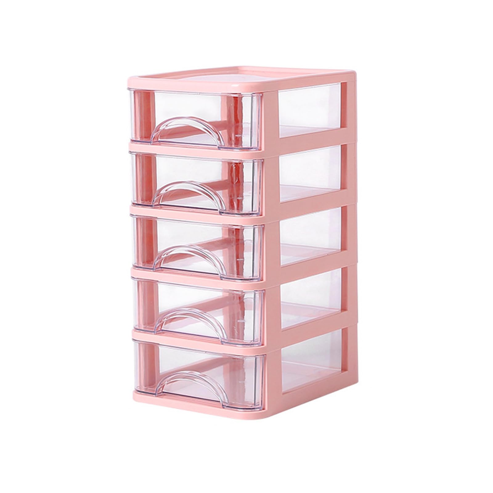Desk Storage Box Clear Drawers Desktop Organizer School Supplies for Pen Pencils Marker Tape Erasers Desk Organizer with Drawer Stackable Organizers Desktop Storage Box for