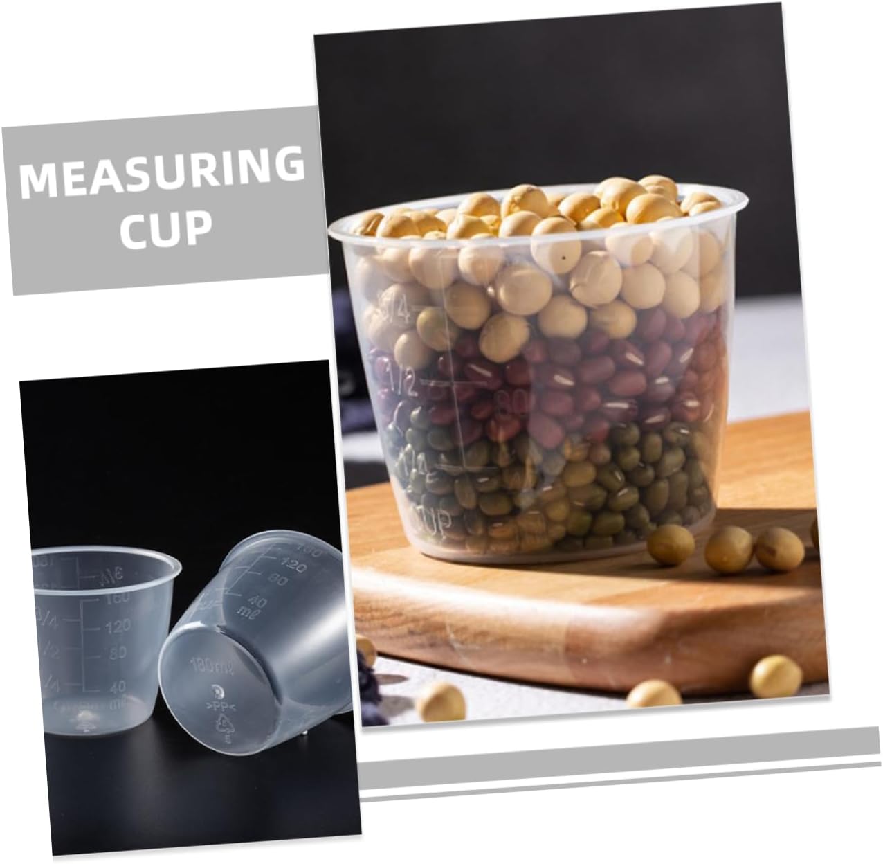 PRETYZOOM 60pcs Rice Measuring Cups Reusable Measuring Cups for Kitchen for Liquid Dry Ingredients Rice Cooker Accessory Smooth for Easy Cleaning