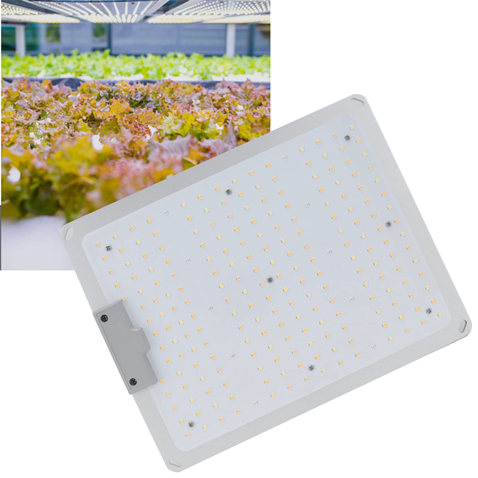 Luz de Planta de Luz de Crecimiento de Espectro Completo de 100 W con 220 LED para Plantas de Interior Jardinería Invernadero Gancho de Cuerda Ajustable Alta Eficiencia (Estándar europeo