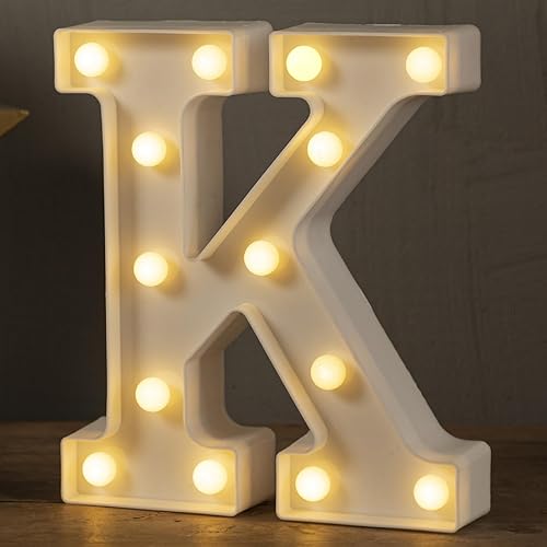 Miniatura 22 de HXWEIYE Letrero con luces LED para números iluminados-5, luces LED para carteles con números de marquesina y 26 letras del alfabeto y 10 números