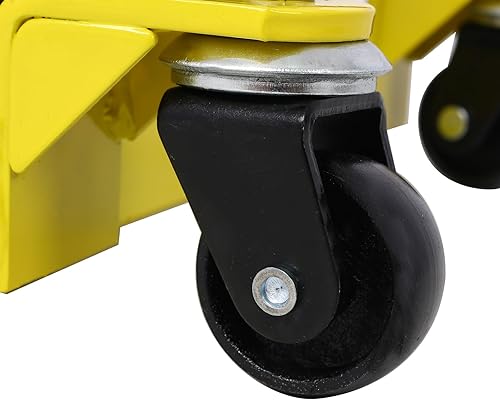 Miniatura 5 de Gato elevador hidráulico para motocicleta, capacidad de 1500 libras, color amarillo, gatos de tijera, soportes para deportes de potencia, mesa