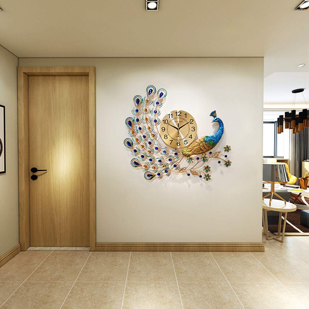 Riesige Uhren für die Wand, Metallwanduhr, kreative Quarzuhr, stumme elektronische Uhren, 70 cm x 65 cm