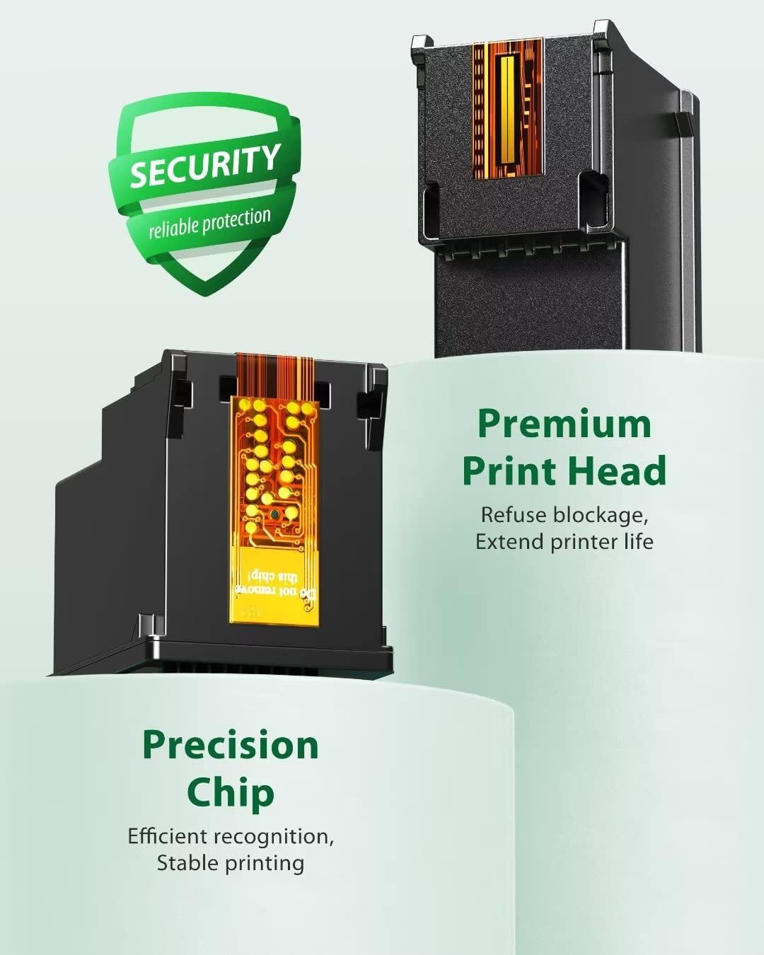 64XL Ink Cartridges Black Compatible for HP 64 XL Work with HP Envy Photo 7855 7858 7155 6255 6252 7100 7800, HP Envy Inspire 7900e 7950e Tango Series Printer ,3 Pack