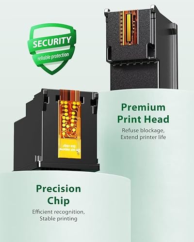 Miniatura 5 de 64XL - Cartuchos de tinta negros compatibles con HP 64 XL, funciona con HP Envy Photo 7855 7858 7155 6255 6252 7100 7800, impresora HP Envy Inspire