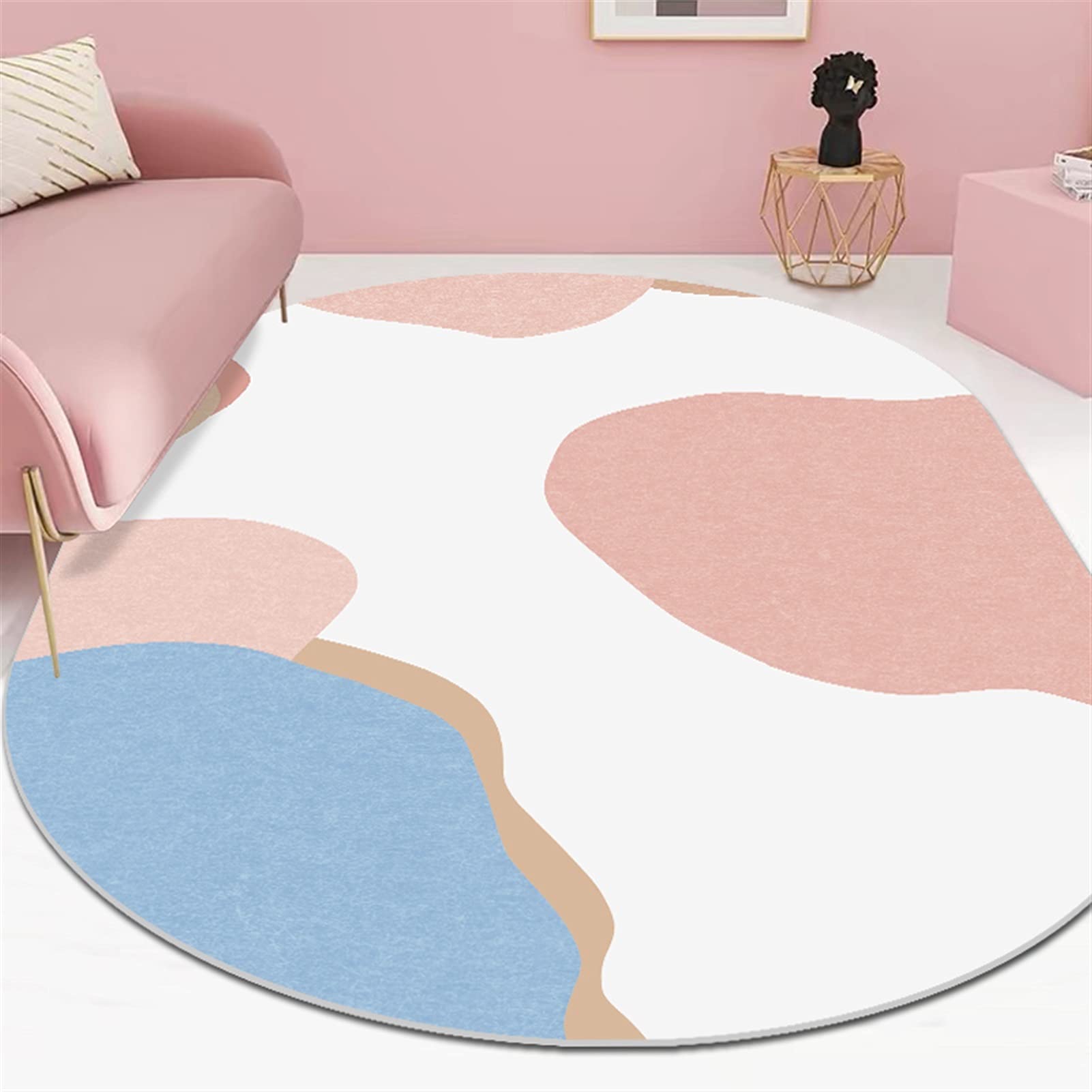 Tapis de décoration ovale moderne 140x200cm protection sol et plancher