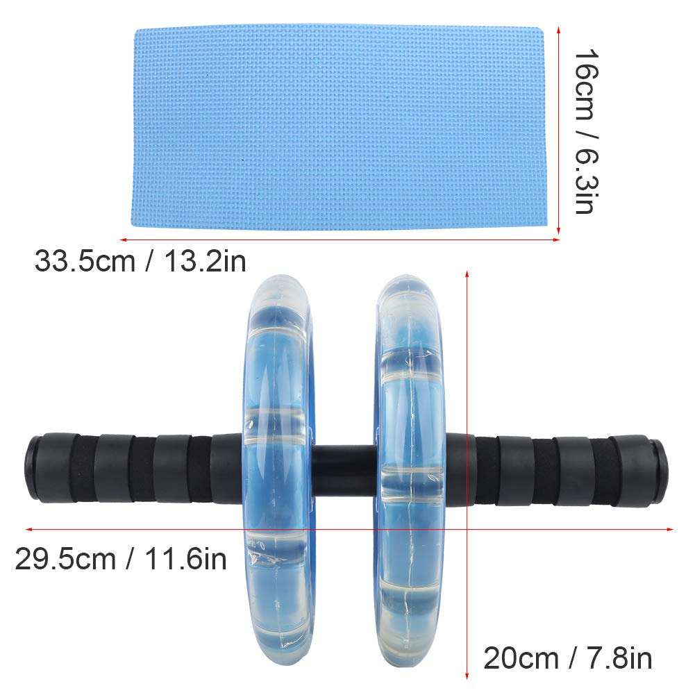 Fitness Roller mit Lager Workout Bauchtrainer Zuggurt Set Häusliche Trainingsgeräte Taille Abnehmen Sport Übung