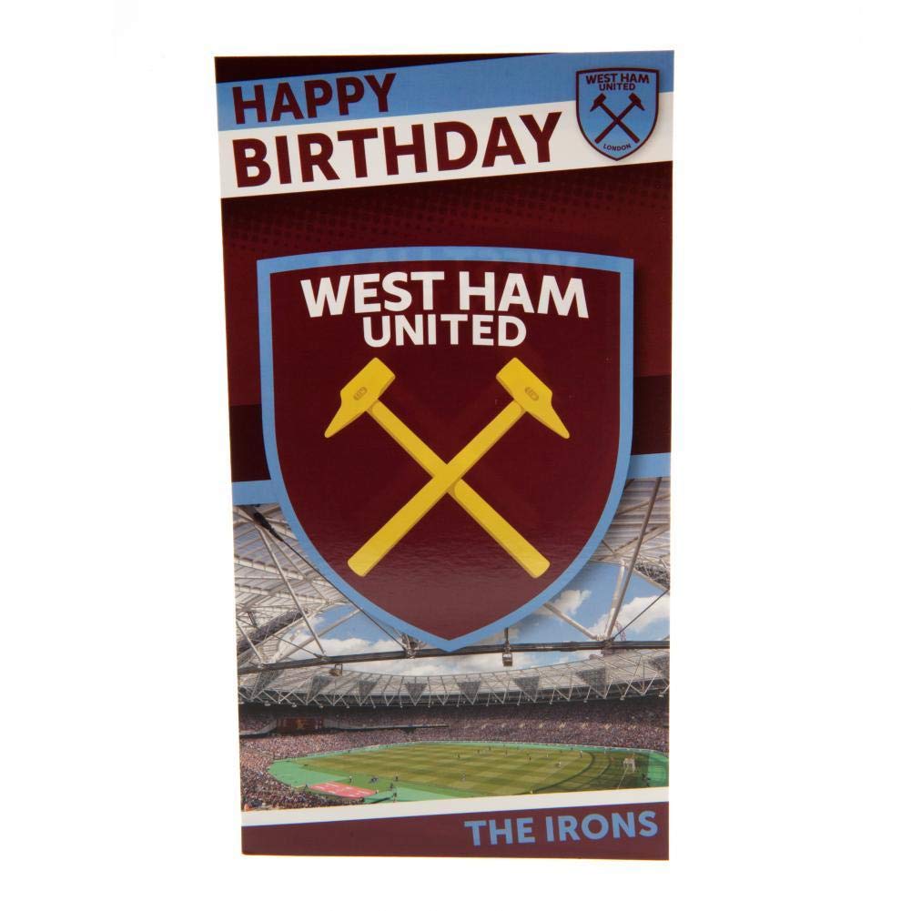Carte D’anniversaire West Ham United – Fan Cadeau Officiel – Saison 2022-2023